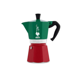 [:en]Bialetti Moka Express Tricolore Six Tricolore Cups[:ka]ყავის მადუღარა ექვსფინჯნიანი Moka Express Tricolore Bialetti[:]