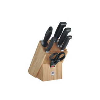 [:en]Zwilling Four Star Knife Block Set 1x7[:ka]დანების ნაკრები ხის სადგამით 1x7 Four Star Zwilling[:]