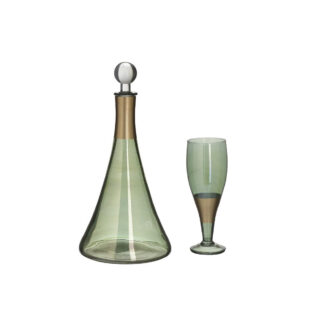 [:en]Inart Carafe With Glasses Set 1x7[:ka]ნაკრები დეკანტერი ჭიქებით 1x7 Inart[:]