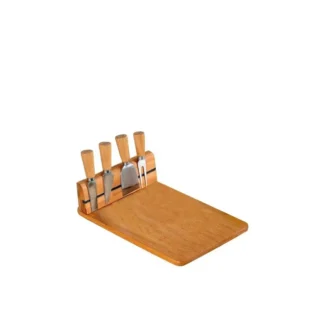 [:en]Kesper Cheese Board With 4 Slicers 30x20 CM[:ka]ყველის დაფა 4  საჭრელით 30x20 სმ Kesper[:]