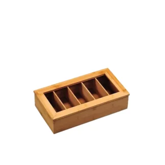 [:en]Kesper Bamboo Tea Box 36x20x9 CM[:ka]ერთჯერადი ჩაის შესანახი სათავსო, ბამბუკის 36x20x9 სმ Kesper[:]