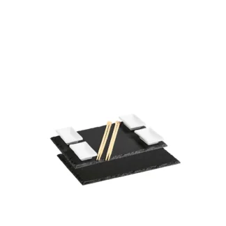 [:en]Kesper Serving Slate Plate For Serving 30x20 CM[:ka]თეფში/ლანგარი სუშის სერვირებისთვის ფიქალის ქვის 30x20 სმ Kesper[:]