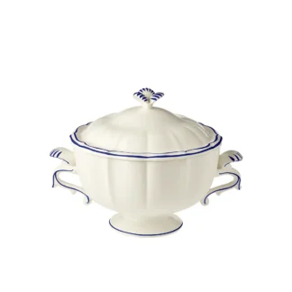 [:en]Gien Filet Cobalt Soup Bowl With Lid 33 CM[:ka]ფიალა წვნიანისთვის თავსახურით 33 სმ Filet Cobalt Gien[:]